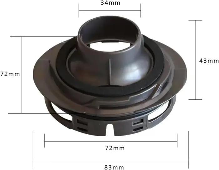 Pièces d'adaptateur de couvercle arrière/filtre HEPA arrière Compatible avec et adapté aux accessoir