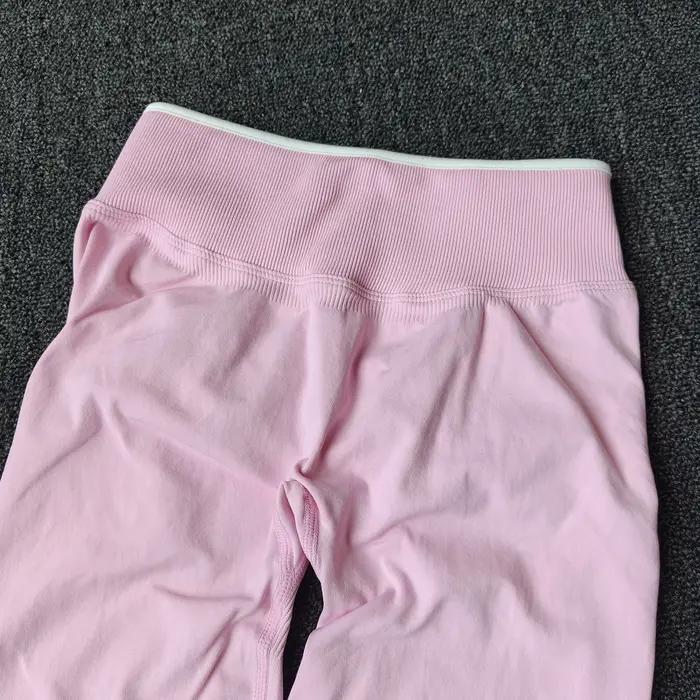 Leggings de Fitness pour femmes, taille haute, pantalons de Yoga sans couture, froissés, butin, pêch