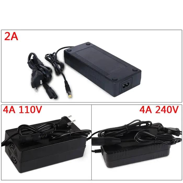 Chargeur de batterie Lithium Li-ion pour vélo électrique, prise DC XLR RCA EU 36V 42V 48V 54.6V 52V