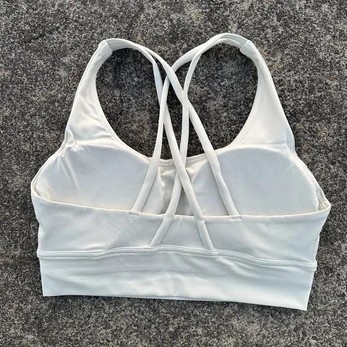 Soutien-gorge de sport pour femmes, couleur unie, dos croisé, doux, Fitness, haut, sous-vêtements Yo
