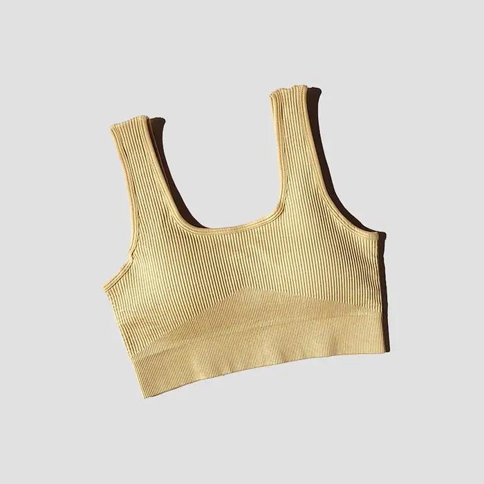 Soutien-gorge de Sport sans couture pour femmes, Lingerie, Fitness, Yoga, gilet de course, sous-vête