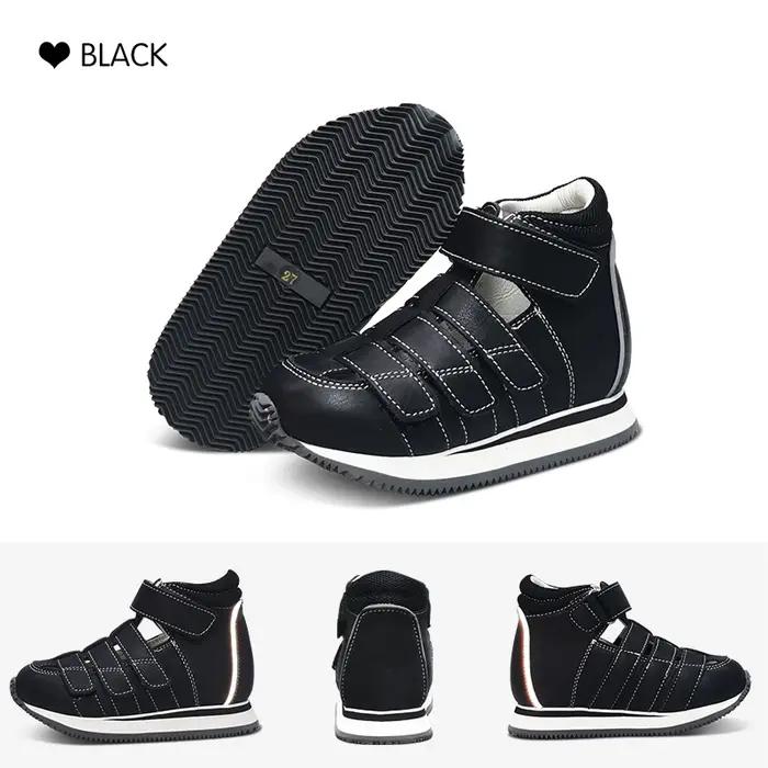 Orinformations Uckland-Sandales d'été pour filles, chaussures scolaires noires Orth4WD pour enfants,
