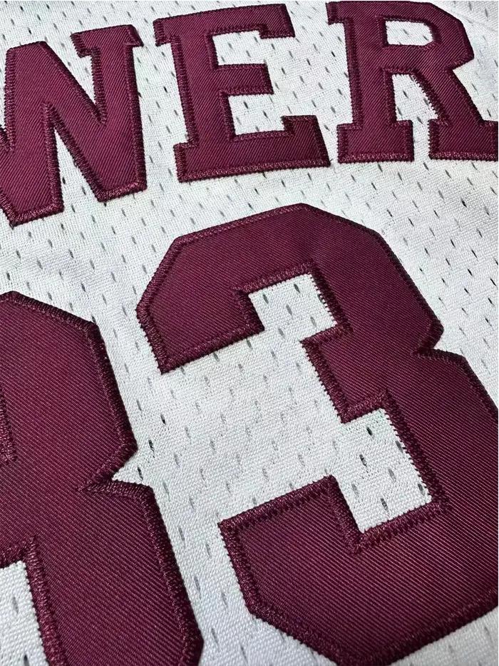# Maillot de basket rétro respirant pour homme 33 Lower Merion Headgear, couleur marron, brodé, styl