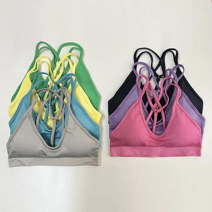 Ignite Cross Back Soutien-gorge de sport Femmes Soutien-gorge de yoga rembourré Halter Fitness Gym H