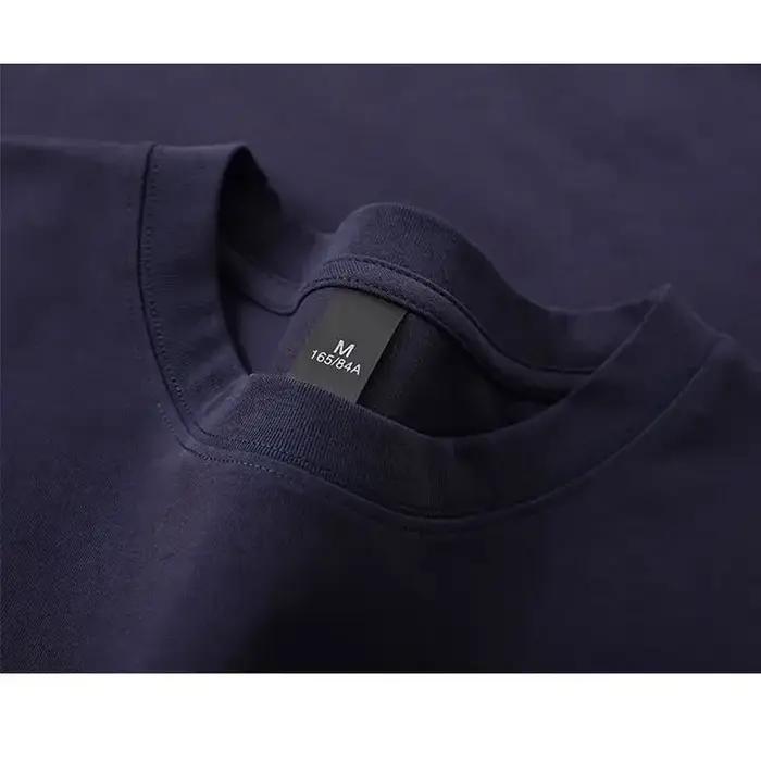 T-shirt pour hommes 600g T-shirt à manches courtes en coton robuste pour hommes mode coton épaissi à