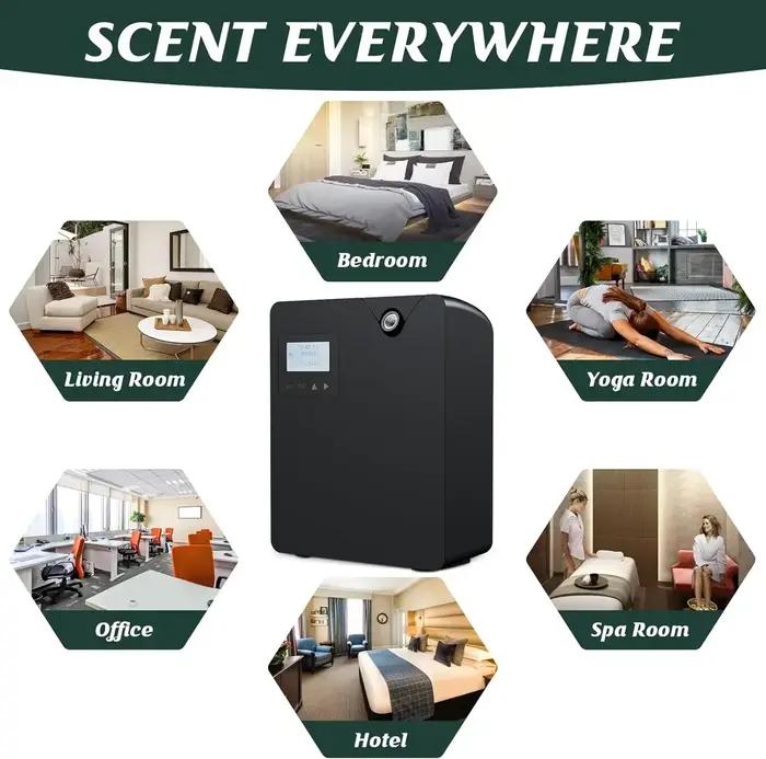 Diffuseur d'arôme d'huile essentielle intelligent Bluetooth et WiFi synchronisation diffuseur de par