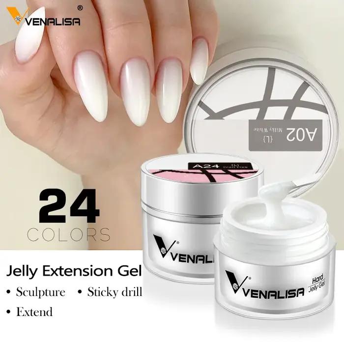 VENALISA Gel d'extension de couleur claire perle Glittle Gel Canni approvisionnement Camouflage fixa