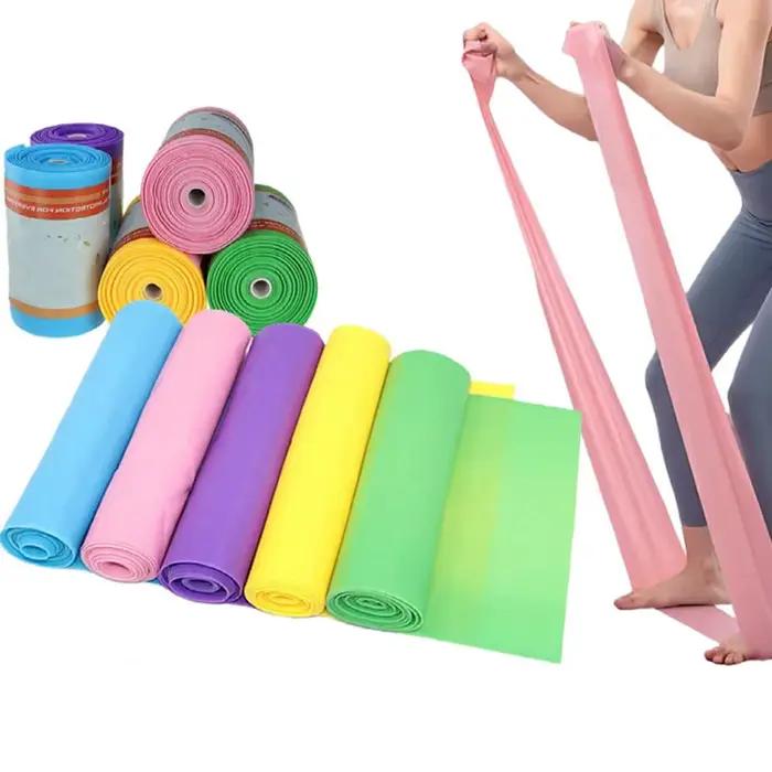 Bande élastique de sport à résistance multi-niveaux pour yoga musculation et rééducation thérapeutique entraînement physique intensif et récupération amélioration de la force flexibilité et équilibre