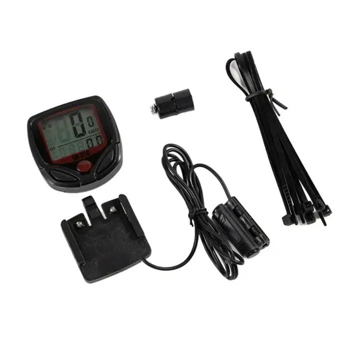 Ordinateur de vélo avec écran LCD, compteur de vitesse et odomètre étanche, suivi numérique du kilom