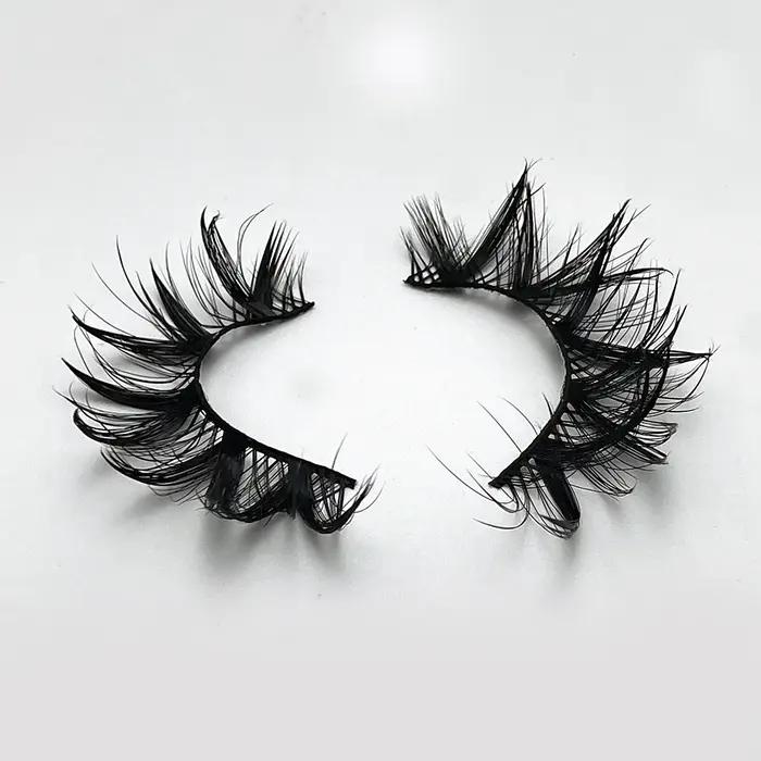 7 paires de faux cils humides cils de chat fée moelleux cils d'oeil de chat 3D, faux cils, cils natu