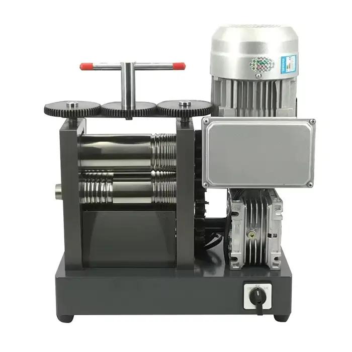 Rouleau de tôle de chaîne de fil d'or de bijoux rouleau personnalisé 1.5HP Machine de laminoir élect
