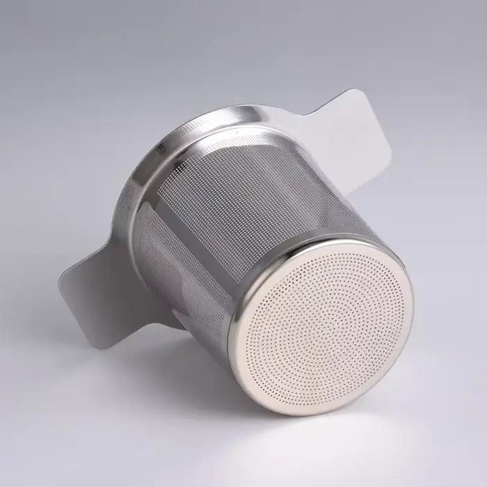 Infuseur à thé en maille réutilisable en acier inoxydable, passoire, filtre à feuilles, pièces de ta