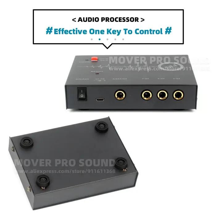 Microphone suppresseur de traitement portable, destructeur de feedback, processeur de signal audio,