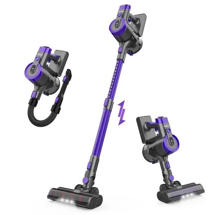 DEVOAC-Aspirateur sans fil V90, aspirateur à anciers ultra-léger 6 en 1, moteur 365W, 28KPa, détermi