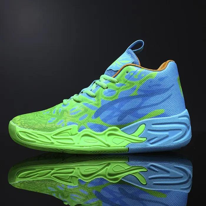 Chaussures de basket-ball pour hommes, baskets montantes souples et légères, antidérapantes, absorba