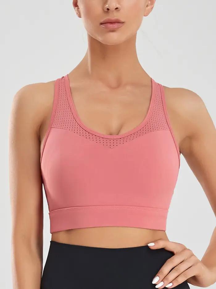 Soutien-gorge de sport sans fil pour femmes, sous-vêtements de course, respirant, résistant aux choc