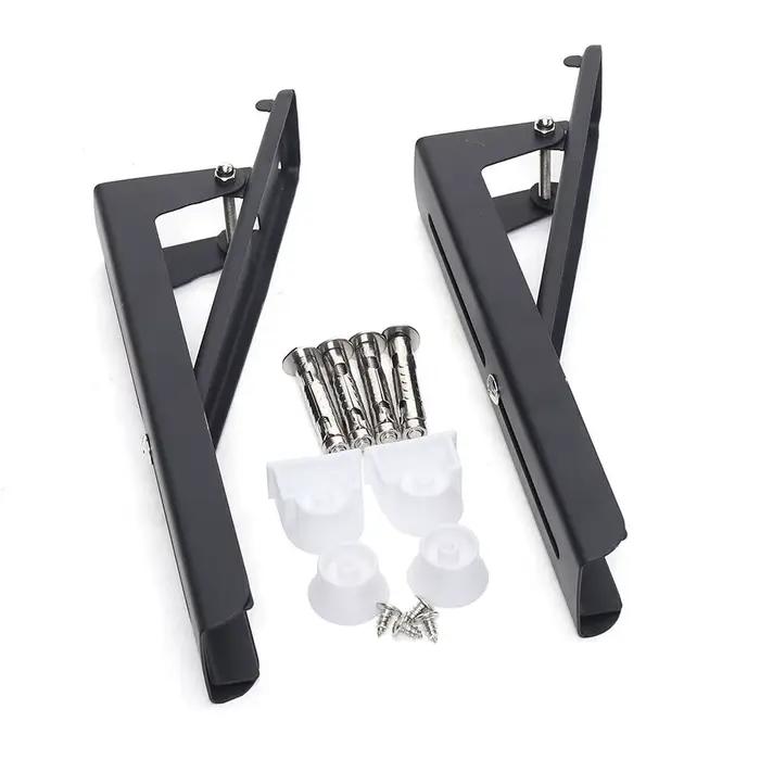 Étagère extensible pliable et robuste, support mural à 2 supports pour four à micro-ondes