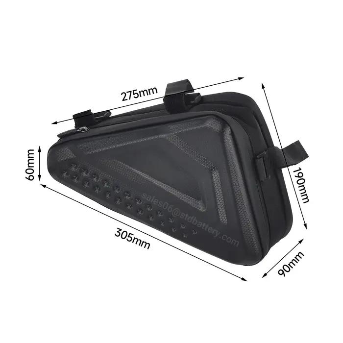 Batterie lithium ion triangulaire pour moteur vélo électrique haute capacité 36V 48V 52V 13Ah 15Ah 18Ah 18650 21700 500W 750W 1000W