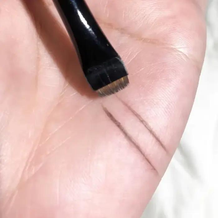 3 pièces/ensemble lame Eyeliner brosse sourcil brosse Portable plat fin Eye Liner sourcils Contour p