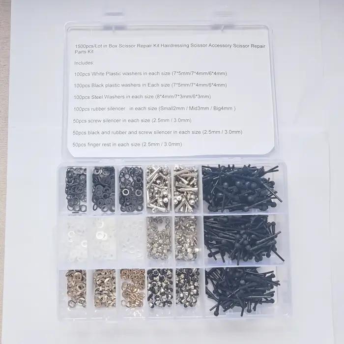Pièces de ciseaux à cheveux, kits de réparation de ciseaux, accessoires comprenant des pare-chocs/re
