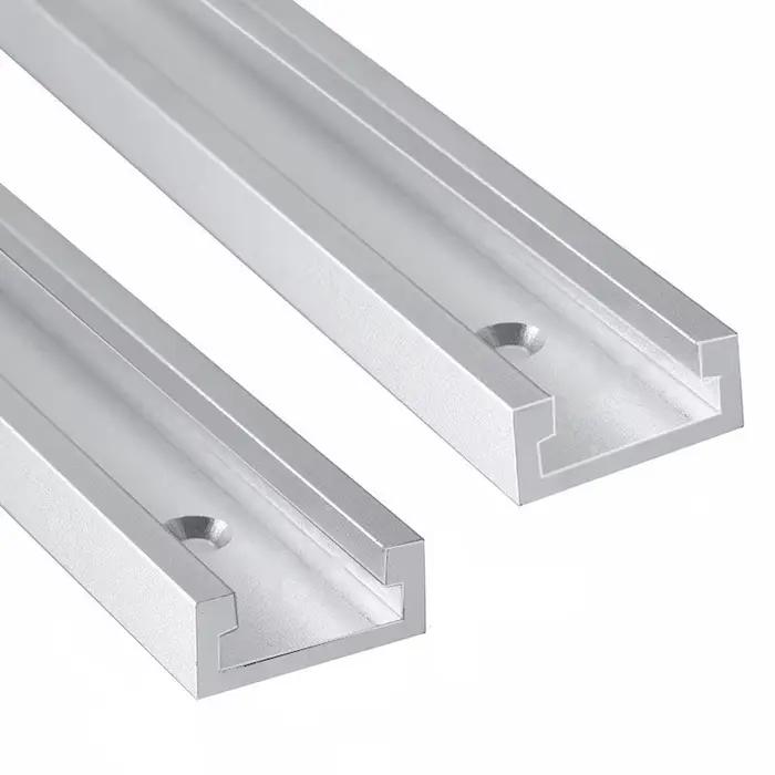 Fixation de gabarit de piste à onglet en aluminium, fente en T, Rail de goulotte pour le travail du
