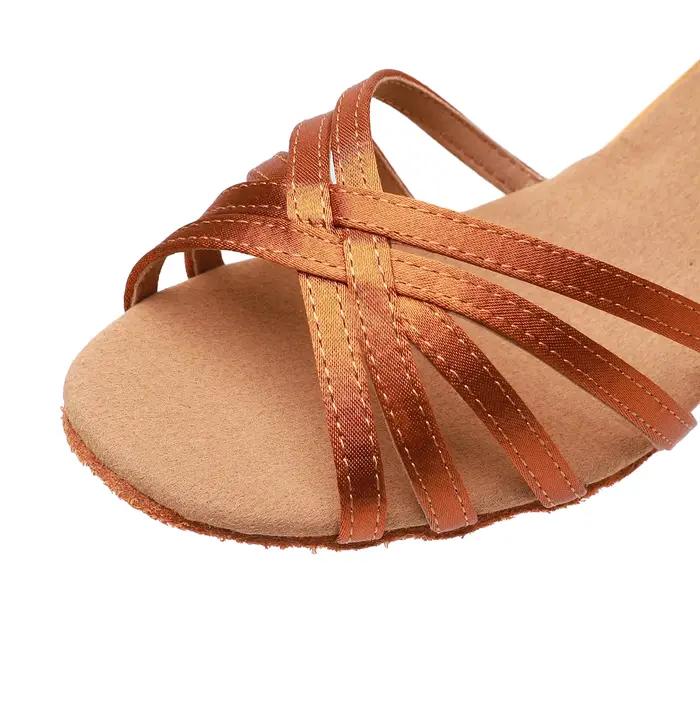Chaussures danse latine femme professionnelle - Salsa jazz semelle souple 5/7 cm