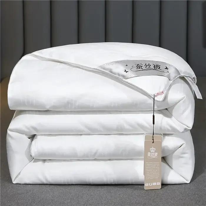Couette 100% Soie de Mûrier, Artisanale, pour la Santé et la Beauté, Remplissage en Soie, Tailles Do