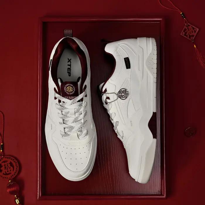 Xtep-Chaussures de Skateboard pour Femme, Baskets de dehors Rétro, Décontractées, Durabilité, Printe