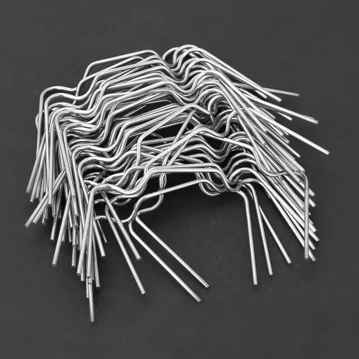 Serre en acier inoxydable avec pinces, fil à ressort, cadre en verre de vitrage, pince à fibre, 50 p