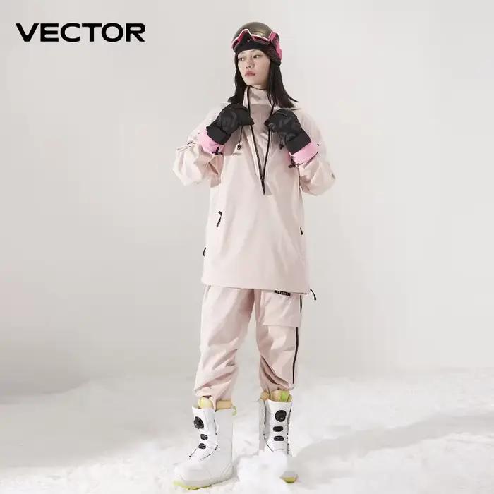 Veste de ski unie pour hommes et femmes, pantalon de ski chaud, coupe-vent, salopette d'hiver à capuche, imperméable, vêtements de sport de plein air, snowboard occasionnels