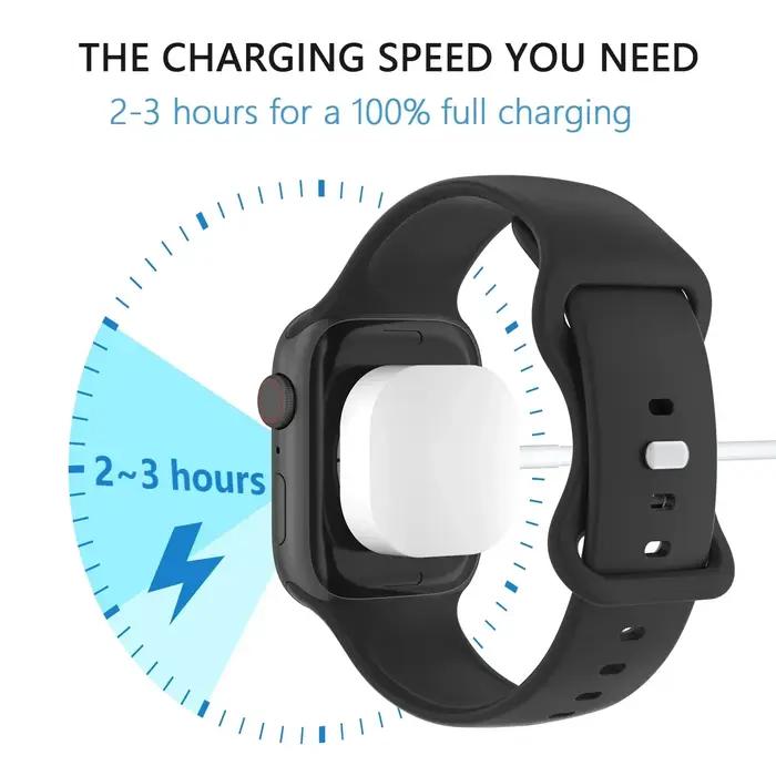 Chargeur sans fil magnétique USB Type C pour IWatch 9/8/7/6/5/SE, Station de charge rapide Portable USB C pour Apple Watch série Ultra