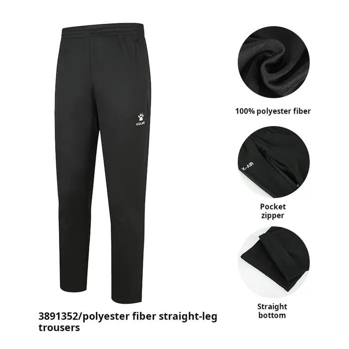 Kelme-Pantalon d'entraînement de football à haute élasticité pour homme, pantalon de course décontra