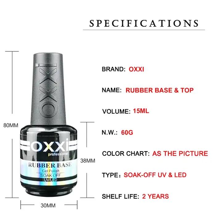 OXXI 15ml Base et couche de finition pour vernis Gel vernis Semi-permanent couche de finition en cao