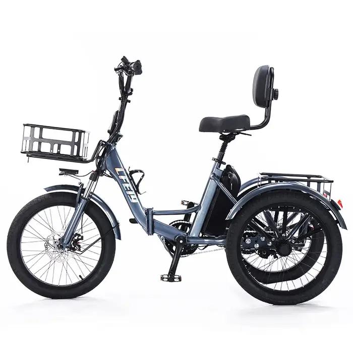 Tricycle électrique pliable pour femme Fatbike