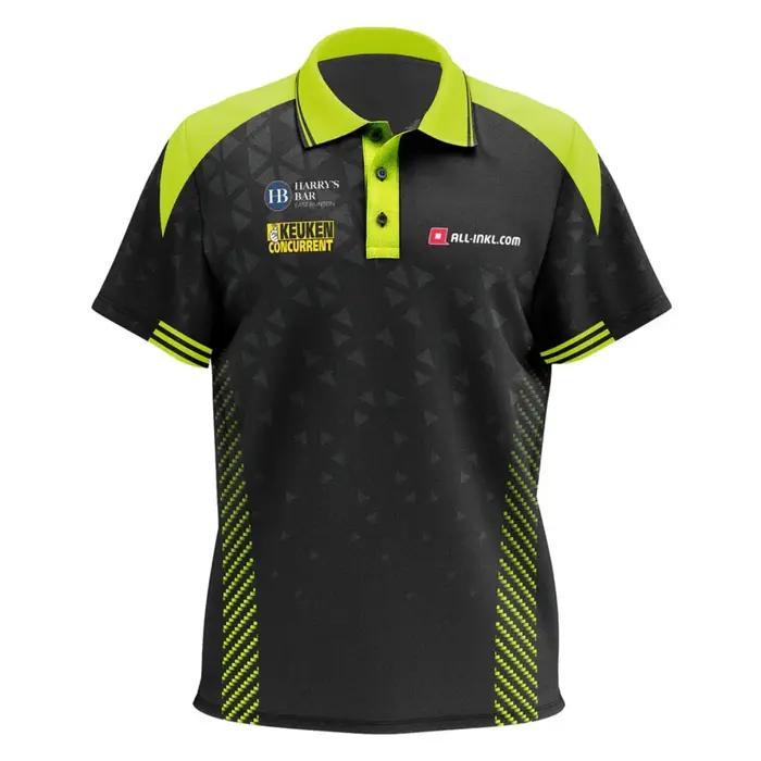 Michael Van Gerwen - MVG - Polo de scène Dart Shirt Maillot de fléchettes Polo de match de fléchette