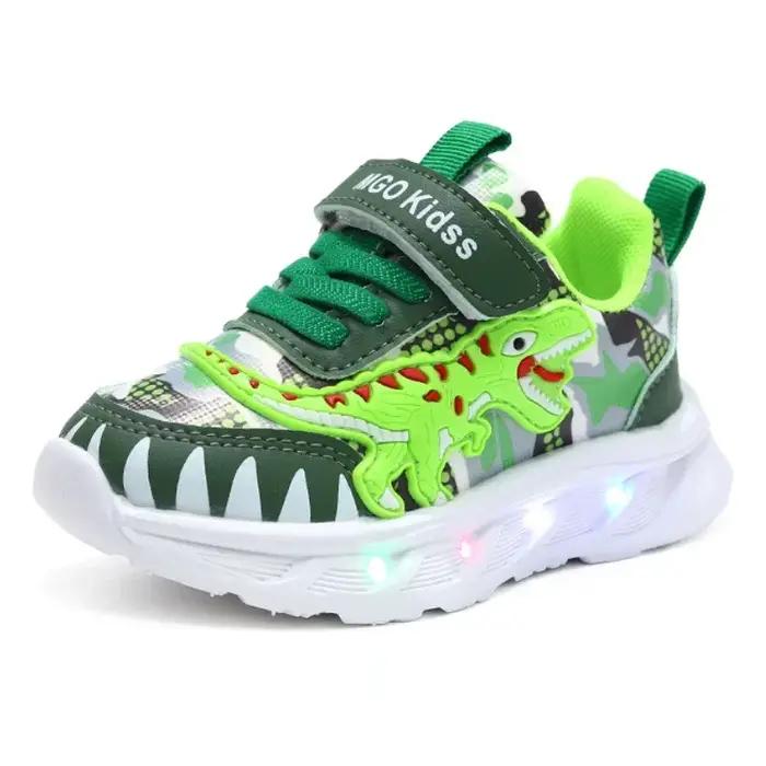 Chaussures lumineuses Led pour garçons, baskets décontractées Mickey pour enfants, chaussures de Spo