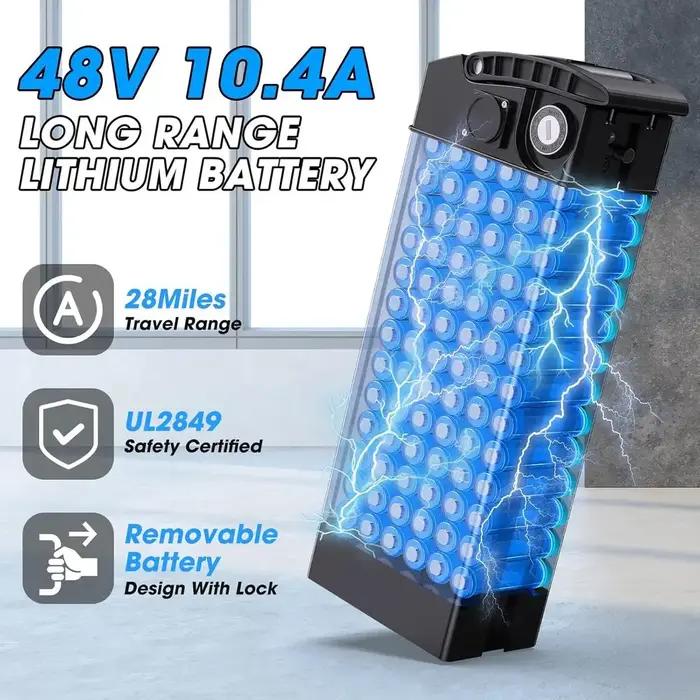 Vélo Électrique Pliable Adulte Moteur 500W Suspension 9 Points Freins Disque Autonomie 45km Pour Déplacements Quotidien Vacances