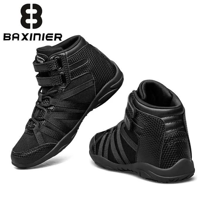 BAXINIER Chaussures de cheerleading montantes noires pour filles, légères, respirantes, pour la comp
