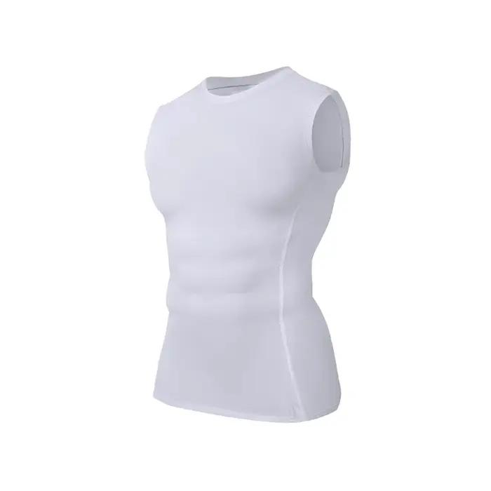 Gilet d'entraînement pour hommes, coupe cintrée, sans manches, séchage rapide, respirant, évacuation