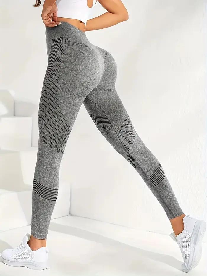 Leggings yoga taille haute 2 pièces - Hip Lift ventre plat et respirant pour exercices
