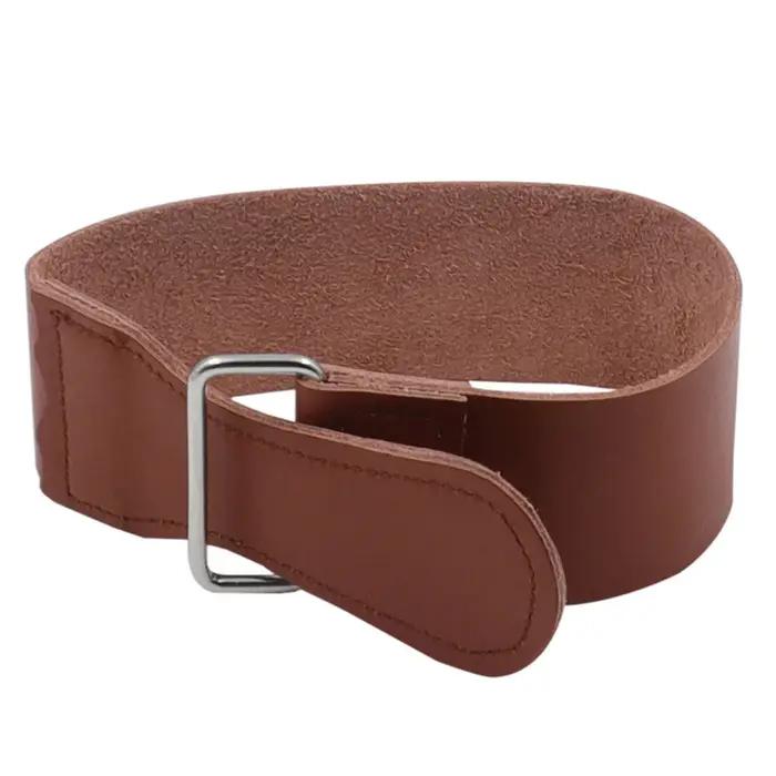STONEGO Sangle d'affûtage en cuir pour rasoir droit de barbier, couteaux pliants et autres couteaux,