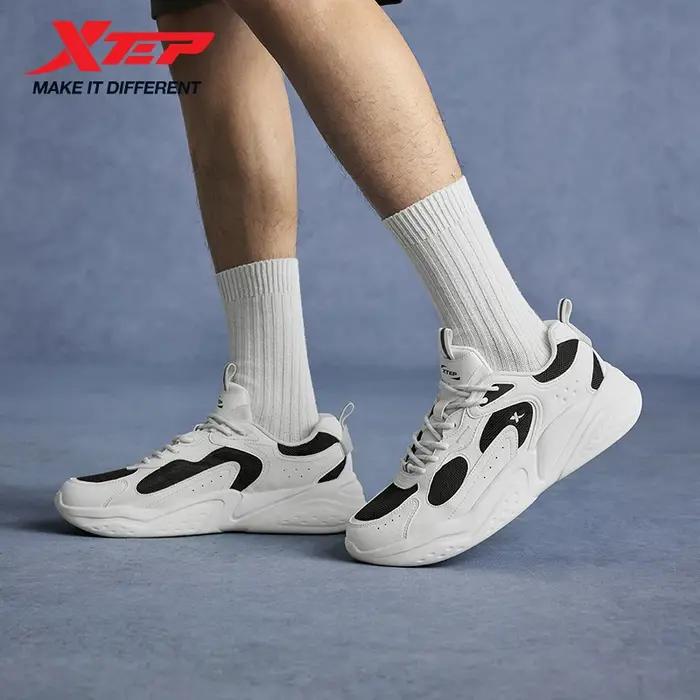 Chaussures Xtep homme été 2025 - Léger maille respirant semelles épaisses rehaussantes style rétro