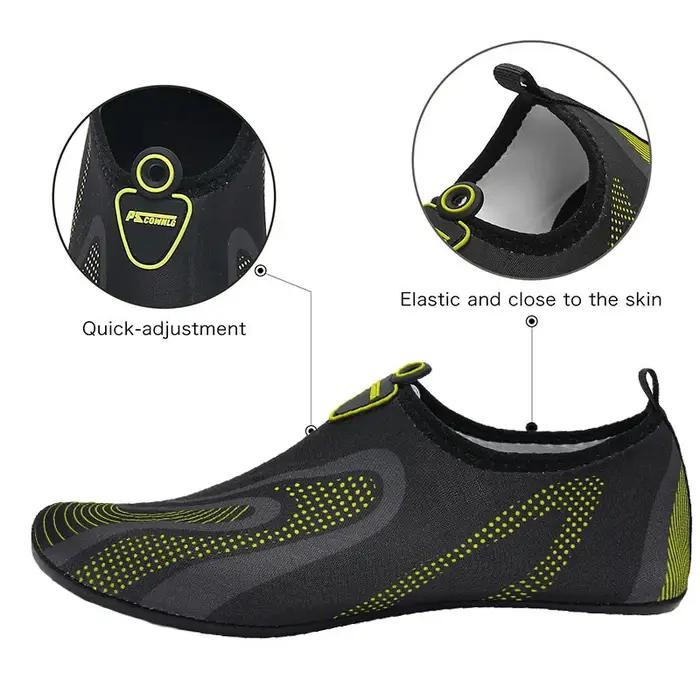 Chaussures de sports nautiques pieds nus chaussettes de yoga aquatique à séchage rapide à enfiler po
