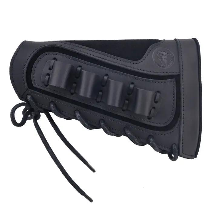 Coussin de repose-joue en cuir pour fusil de chasse, calibre 12, pour chasseur gauche ou chasseur dr