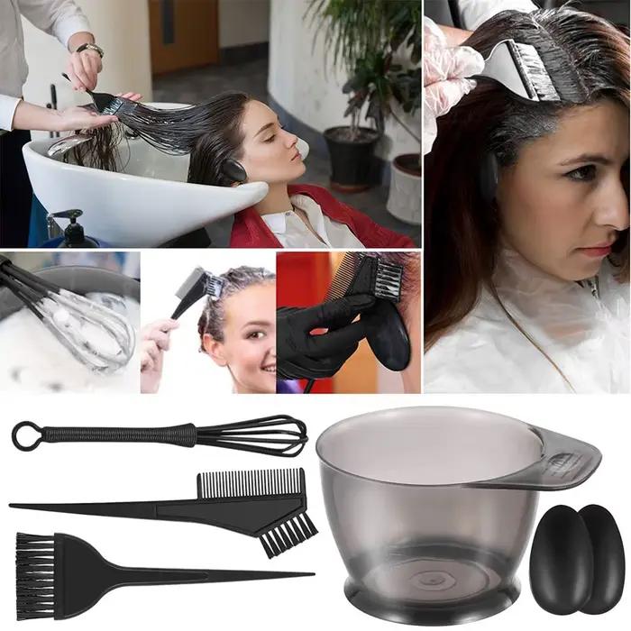Kit de coloration capillaire professionnel 6 pièces/ensemble, pour Salon de coiffure et usage domest