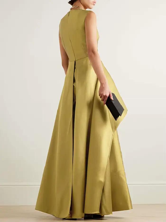 Missuoo 2025 nouvelle robe de soirée pour femmes combinaison col rond sans manches a-ligne pantalon