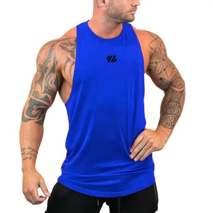 Gilets de musculation en coton respirant pour hommes, gilet de course, chemises de fitness, maillot
