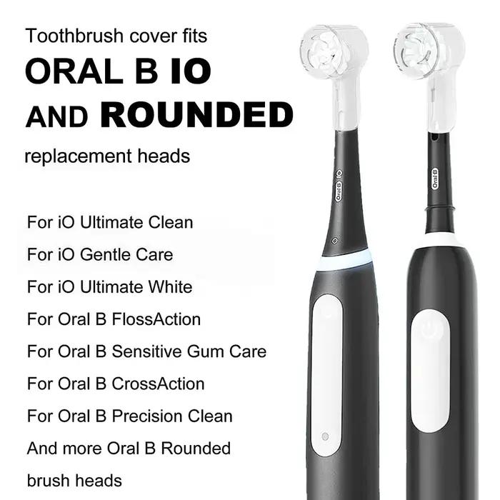 Housses anti-poussière pour brosse à dents, compatibles avec les têtes de rechange Braun Oral B et l