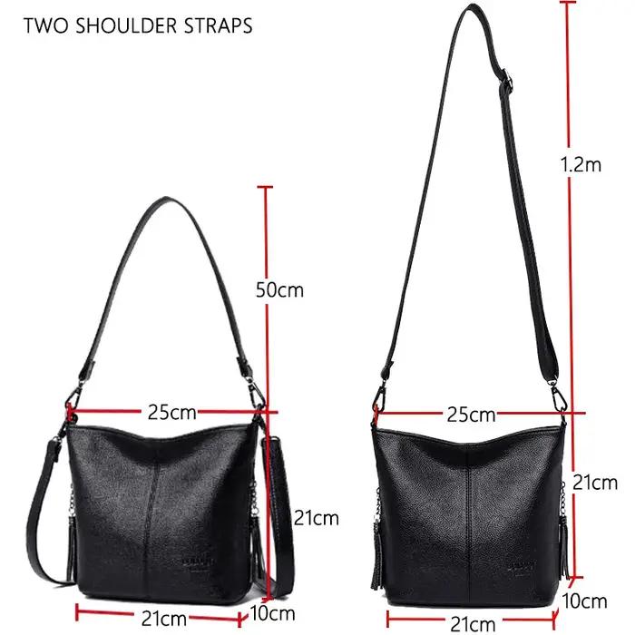 Sac à Main en Cuir de Luxe pour Femme, à Bandoulière, à la Mode