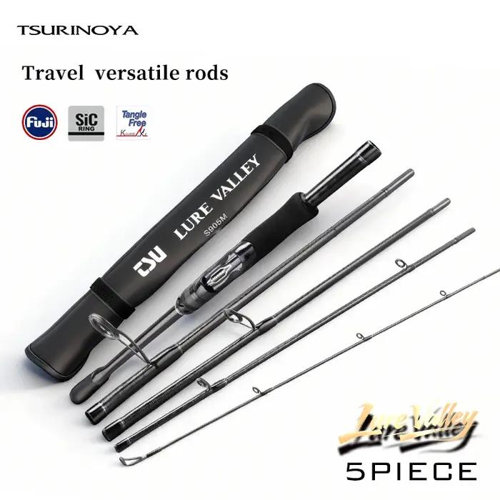 Canne à pêche de voyage TSURINOYA LURE VALLEY, 5 sections, Expedition, 1.98m, 2.08m, 2.28m, 2.44m, 2